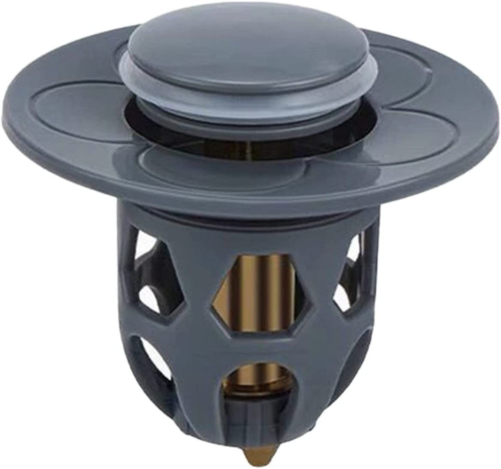 Washbasin Electroplating Drainer Bouncing Core Universal Head Leak-Proof Plug Pool Basin Copper Core Push Type Leaking Plug