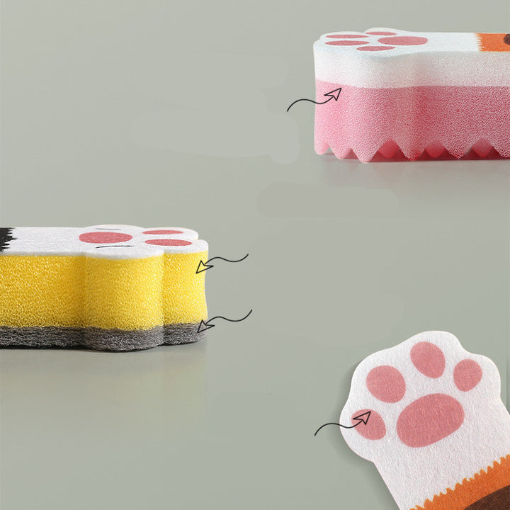 Kitchen Scrubber And Dishwashing Sponge Block