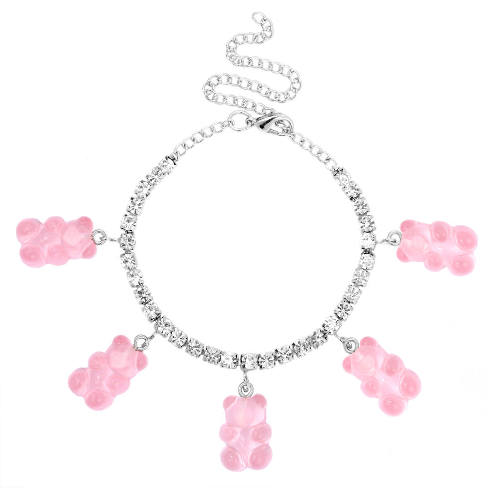 Cute Fashion Cartoon Animal Pendant Anklet