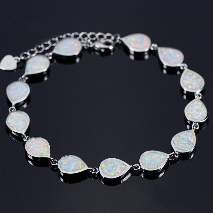 8mm Rhinestone Bracelet Fashion Round Drop Shape Bracelet